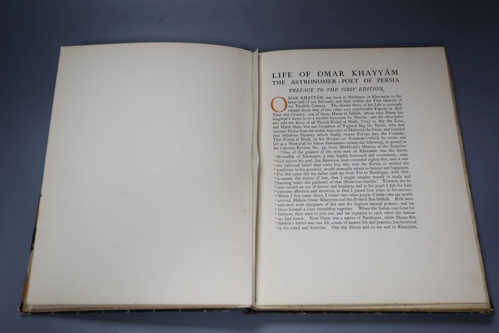 Khayyam, Omar - The Rubaiyat, translated by Edward Fitzgerald, illustrated by Anne Harriet Fish, 20 plates, John Lane & Bodley Head,